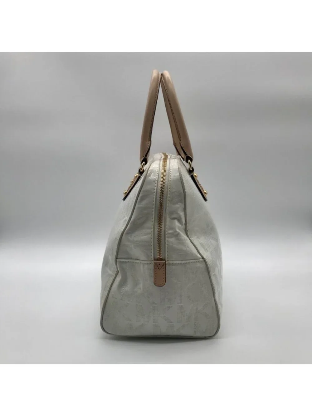 Michael Kors White Patent Leather Cindy Convertible Satchel & Wallet